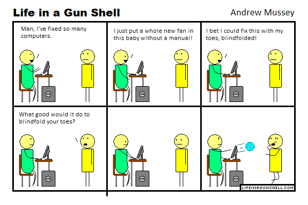 Why blindfold your toes?